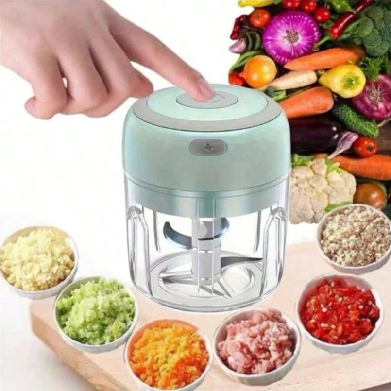 350ml green doubl electric three-blade garlic blender