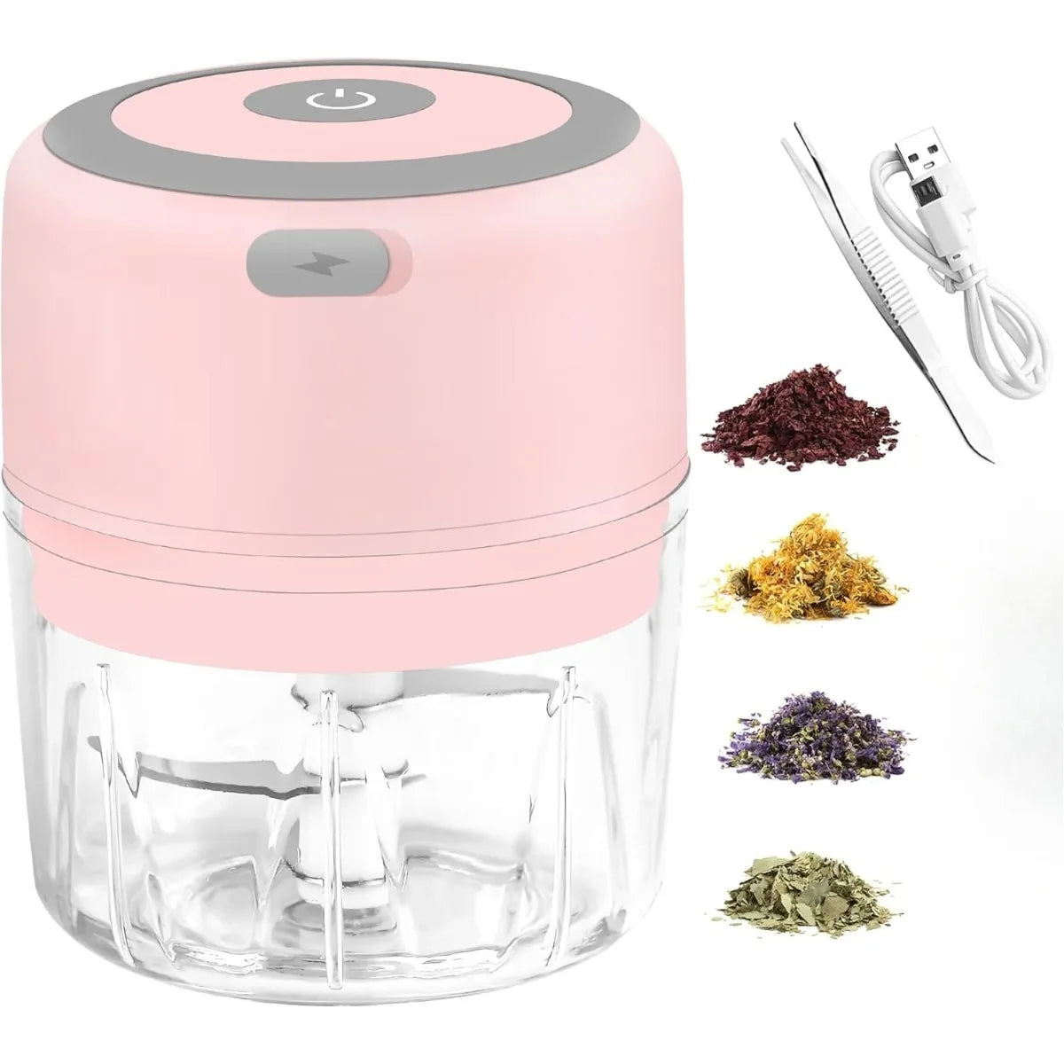 Electric Mini Garlic Chopper  Portable Cordless Vegetable
