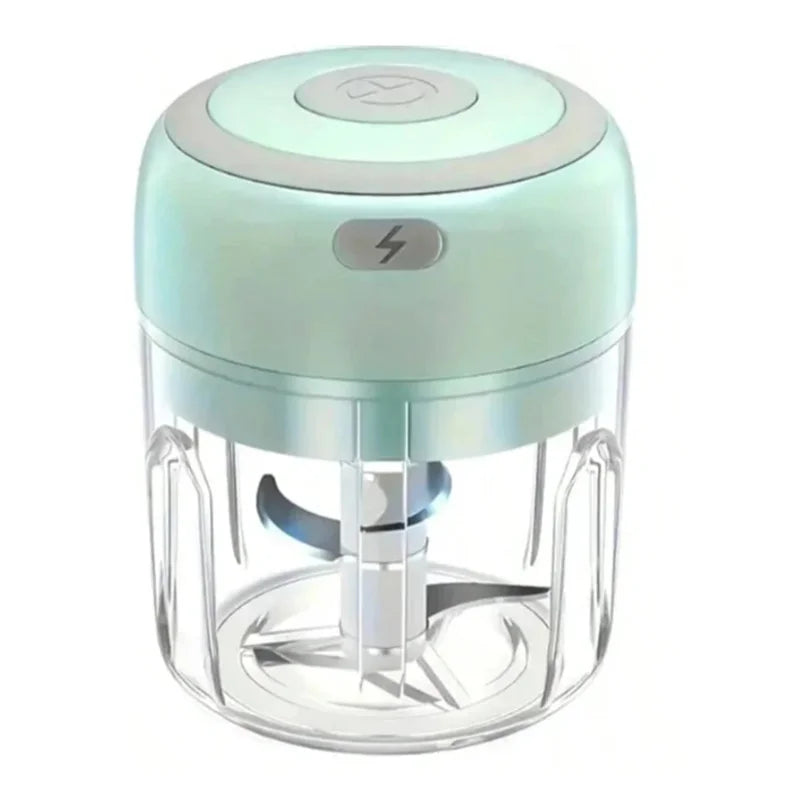 350ml green doubl electric three-blade garlic blender