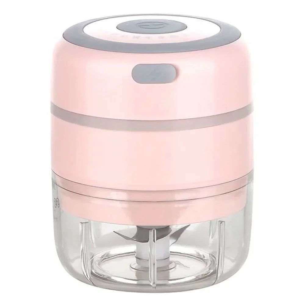 Electric Mini Garlic Chopper  Portable Cordless Vegetable